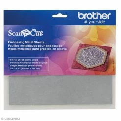Top 10 😉 Brother Accessoires ScanNcut Feuilles Grises Métallisées Pour Embossage ScanNCut - 20 X 15,5 Cm - 2 Pcs 🤩