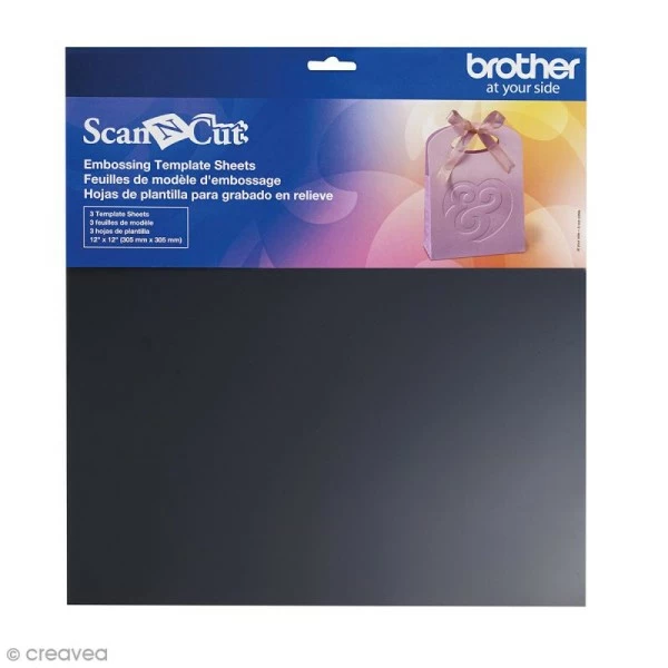 Acheter ⌛ Brother Accessoires ScanNcut Feuilles De Modèles D'embossage - 30,5 X 30,5 Cm - 3 Pcs ❤️ 3 Acheter ⌛ Brother Accessoires ScanNcut Feuilles De Modèles D'embossage - 30,5 X 30,5 Cm - 3 Pcs ❤️