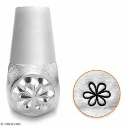 Matériel loisirs Soldes 7 Remise ❤️ ImpressArt Tampons Poinçons ImpressArt Tampon Poinçon Pour Gravure Métal - Grande Fleur - 6 Mm ✔️