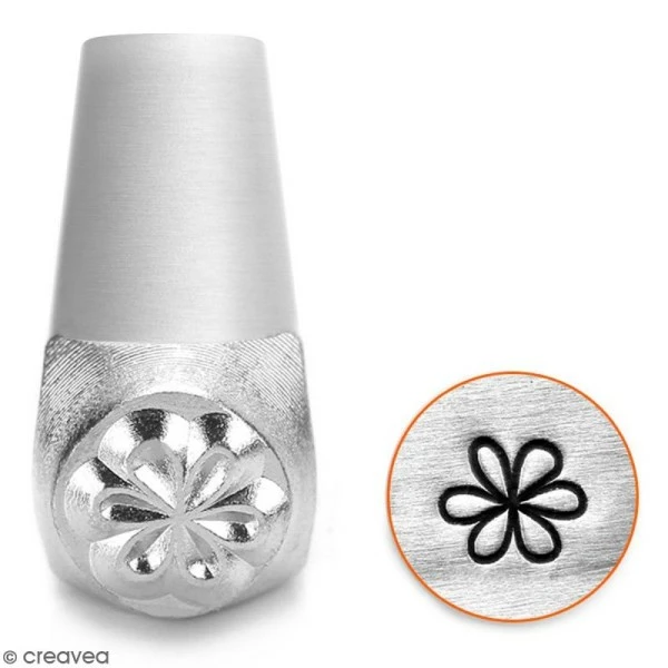 Remise ❤️ ImpressArt Tampons Poinçons ImpressArt Tampon Poinçon Pour Gravure Métal - Grande Fleur - 6 Mm ✔️ 3 Remise ❤️ ImpressArt Tampons Poinçons ImpressArt Tampon Poinçon Pour Gravure Métal - Grande Fleur - 6 Mm ✔️