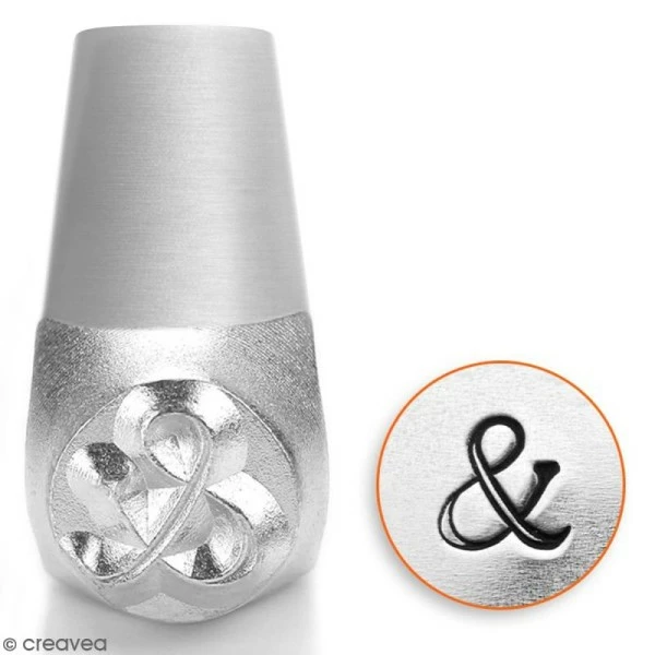 Vente flash 😀 ImpressArt Tampons Poinçons ImpressArt Tampon Poinçon Pour Gravure Métal - Esperluette - 6 Mm 💯 2 Vente flash 😀 ImpressArt Tampons Poinçons ImpressArt Tampon Poinçon Pour Gravure Métal - Esperluette - 6 Mm 💯