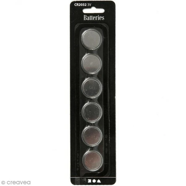 Le moins cher 🤩 Creativ Company Piles CR2032 - 3V - 6 Pcs 👍 3 Le moins cher 🤩 Creativ Company Piles CR2032 - 3V - 6 Pcs 👍