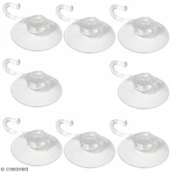 De gros 👍 Rayher Outils Divers Ventouse 22 Mm Avec Crochet 10 Mm - 8 Pcs 🎁