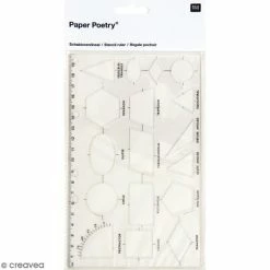 Sortie 🎁 Rico Design Accessoires Pour Dessin Technique Règle Organigraphe - 20 X 12,6 Cm - 17 Formes 🌟