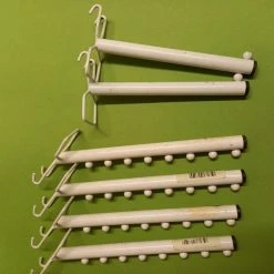 Remise 🌟 Laminedor Etablis Lot De 6 Supports De Gondoles En Métal Blanc ⭐