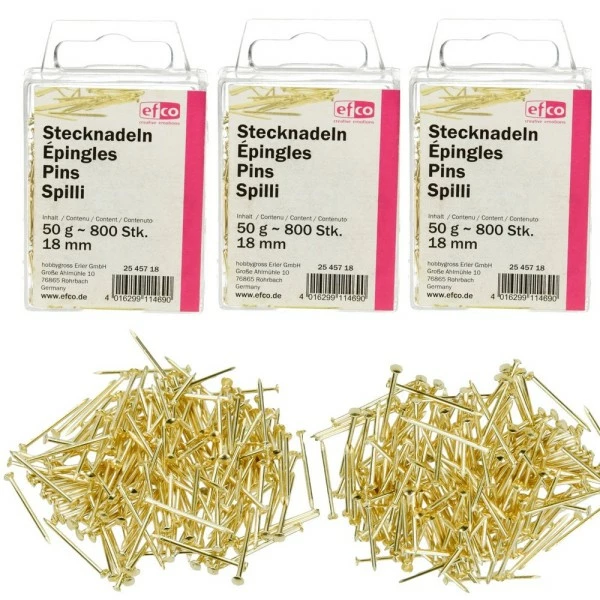 Acheter 😍 Artif Outils Divers Lot De 150 Gr D'épingles En Fer Doré De 18 Mm, Environ 2400 Pièces 😍 3 Acheter 😍 Artif Outils Divers Lot De 150 Gr D'épingles En Fer Doré De 18 Mm, Environ 2400 Pièces 😍