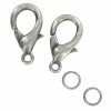 Tout neuf 🌟 Outils Divers 10 Fermoirs Mousquetons Argentes 13 Mm - Ctop 🔔