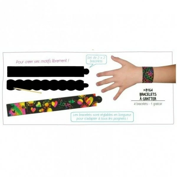 Meilleure affaire 😉 Outils Divers 4 Bracelets A Gratter + 1 Grattoir - Ctop ❤️ 4 Meilleure affaire 😉 Outils Divers 4 Bracelets A Gratter + 1 Grattoir - Ctop ❤️ – Image 2