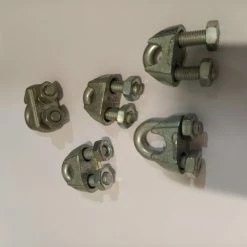 Promo 🧨 Laminedor Serre Joint Lot De 5 Serre-câble à étrier En Acier Zingué, 12 Mm 😉