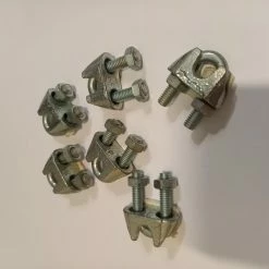 Meilleure vente ⭐ Laminedor Serre Joint Lot De 6 Serre-câble à étrier En Acier Zingué, 10 Mm 👏