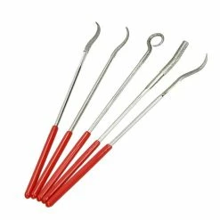 Vente flash 🔥 Artif Outils Divers Lot De 5 Limes Aiguilles Diamant Courbées, 14 Cm, Acier Trempé, Verre, Céramique 🎉