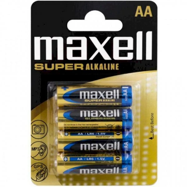 Grosses soldes 🧨 4 Piles AA LR6 Maxell Super Alkaline 👏 3 Grosses soldes 🧨 4 Piles AA LR6 Maxell Super Alkaline 👏
