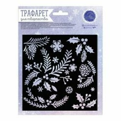 De gros ⌛ Czech Beads Exclusive Outils Divers 1pc Stencil Pour La Créativité "Dans La Forêt D'hiver", 15 × 15 Cm, Home Wall Decoration Painting Pl 🛒