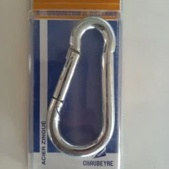 Bon marché 🌟 Chaubeyre Serre Joint Mousqueton à Battant épais Et Solide, Acier Zingué, 10 Mm 🛒