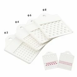 Le moins cher 🔔 Czech Beads Exclusive Outils Divers 4 Pièces En Plastique Blanc 3mm 4mm 6mm 8mm Compteur De Perles, Perles Outils De Fabrication De Bijo 😀