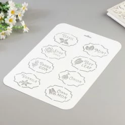 Vente flash ⌛ Czech Beads Exclusive Outils Divers Pochoir "épices 2" 22x31 Cm, Vinyle, Police, Cookies, Fichier Coupé, Artisanat, Décoration Murale De 🌟 -Matériel loisirs Soldes unnamed file 600