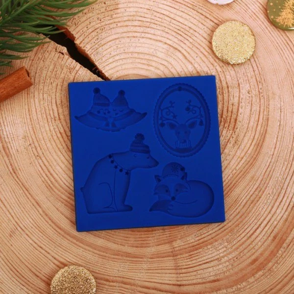 Acheter ✨ Czech Beads Exclusive Outils Divers Moule Silicone "hiver Animaux" 8 × 8 Cm, Résine, Fleur Cabochon, De Noël, Savon, Uv Résine, Polymère ⌛ 5 Acheter ✨ Czech Beads Exclusive Outils Divers Moule Silicone "hiver Animaux" 8 × 8 Cm, Résine, Fleur Cabochon, De Noël, Savon, Uv Résine, Polymère ⌛ – Image 3