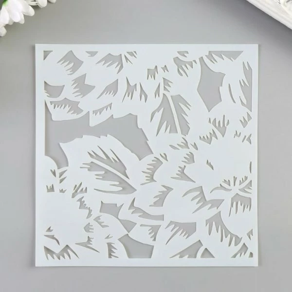 Remise 🔔 Czech Beads Exclusive Outils Divers Pochoir En Plastique "pivoine Avec Des Pétales Pointus" 15x15 Cm, Fichier Coupé, Artisanat, Décorati 🎉 4 Remise 🔔 Czech Beads Exclusive Outils Divers Pochoir En Plastique "pivoine Avec Des Pétales Pointus" 15x15 Cm, Fichier Coupé, Artisanat, Décorati 🎉 – Image 2