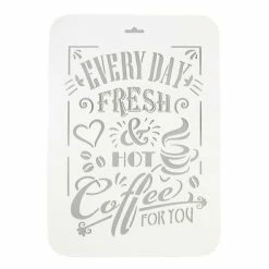 Top 10 😍 Czech Beads Exclusive Outils Divers "Tous Les Jours" Pochoir 22x31 Cm, Vinyle, Police, Cookies, Fichier Coupé, Artisanat, Décoration Mur ✔️