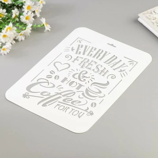 Top 10 😍 Czech Beads Exclusive Outils Divers "Tous Les Jours" Pochoir 22x31 Cm, Vinyle, Police, Cookies, Fichier Coupé, Artisanat, Décoration Mur ✔️ 5 Top 10 😍 Czech Beads Exclusive Outils Divers "Tous Les Jours" Pochoir 22x31 Cm, Vinyle, Police, Cookies, Fichier Coupé, Artisanat, Décoration Mur ✔️ – Image 3