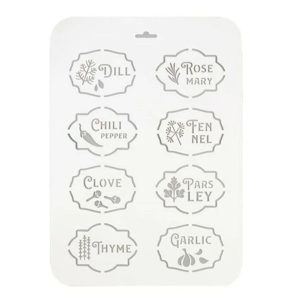 Budget 🔥 Czech Beads Exclusive Outils Divers Épices Pochoir 22x31 Cm, Vinyle, Police, Cookies, Fichier Coupé, Artisanat, Décoration Murale à La M 😀 3 Budget 🔥 Czech Beads Exclusive Outils Divers Épices Pochoir 22x31 Cm, Vinyle, Police, Cookies, Fichier Coupé, Artisanat, Décoration Murale à La M 😀