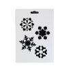Meilleure affaire ❤️ Czech Beads Exclusive Outils Divers 4 Pièces, Pochoir En Plastique "grands Flocons De Neige" 21x15 Cm, Décoration Murale De La Maison Pe 🌟 -Matériel loisirs Soldes unnamed file 673