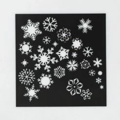 Le moins cher 🌟 Czech Beads Exclusive Outils Divers Stencil Pour La Créativité "Snowflakes" 15 × 15 Cm, Home Wall Decoration Painting Plastic Template, 😉 -Matériel loisirs Soldes unnamed file 689