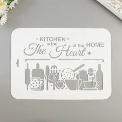 Remise 🤩 Czech Beads Exclusive Outils Divers Pochoir "cuisine" 22x31 Cm, Vinyle, Police, Cookies, Fichier Coupé, Artisanat, Décoration Murale à L 👍 -Matériel loisirs Soldes unnamed file 694