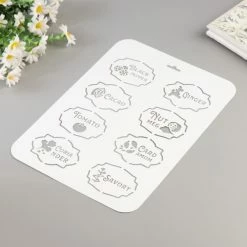 Meilleur prix ⌛ Czech Beads Exclusive Outils Divers Pochoir "épices 3" 22x31 Cm, Vinyle, Police, Cookies, Fichier Coupé, Artisanat, Décoration Murale De 🔥 -Matériel loisirs Soldes unnamed file 708