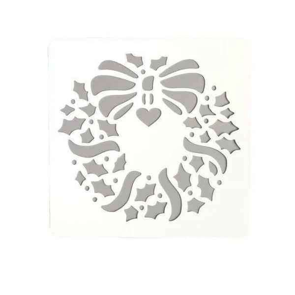 Nouveau 🔔 Czech Beads Exclusive Outils Divers Pochoir En Plastique "Guirlande De Noël" 15x15 Cm, Police, Fichier Coupé, Artisanat, Décoration Mura ⭐ 3 Nouveau 🔔 Czech Beads Exclusive Outils Divers Pochoir En Plastique "Guirlande De Noël" 15x15 Cm, Police, Fichier Coupé, Artisanat, Décoration Mura ⭐