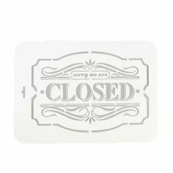 Budget 🔔 Czech Beads Exclusive Outils Divers Pochoir" Fermé "22x31 Cm, Vinyle, Police, Cookies, Fichier Coupé, Artisanat, Décoration Murale De La ❤️