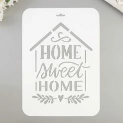 Nouveau 🛒 Czech Beads Exclusive Outils Divers Pochoir "maison" 22x31 Cm, Police, Cookies, Fichier Coupé, Artisanat, Décoration Murale à La Maison 🛒 -Matériel loisirs Soldes unnamed file 728