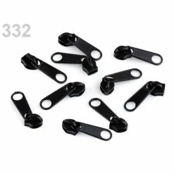 Le moins cher ❤️ Czech Beads Exclusive Outils Divers 10pc Curseur Noir À Fermetures éclair En Nylon 6mm Blanc/noir, Accessoires De Couture, Sac D'Accesso 🔥
