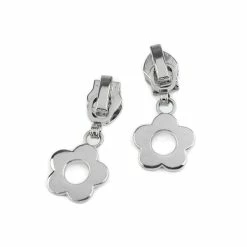 Acheter 🌟 Czech Beads Exclusive Outils Divers 3pc Nickel Fleur Curseur À Fermetures éclair En Nylon 6mm Cœur, De Tête Zip, Sac D'Accessoires, D'Ét 😉