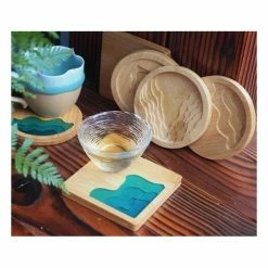 Nouveau 😉 Czech Beads Exclusive Outils Divers 1pc Ronde 2 Vague De L'Océan Coaster En Bois Outil De Base Pour La Décoration De La Maison Coupe Du 😀 -Matériel loisirs Soldes unnamed file 790