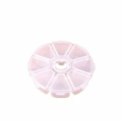 Grosses soldes 🌟 Czech Beads Exclusive Outils Divers 1pc Transparent En Plastique Ronde 8 Bac Perle Outil Conteneur Boîte De Rangement, Bricolage De L'Ar 🛒