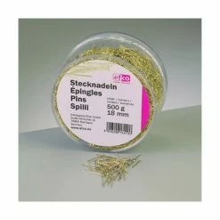 Nouveau 🌟 Efco Outils Divers Boite De 500 Gr épingles En Fer Doré, 18 Mm, Env. 9000 Pièces Pour Paillettes 🛒 -Matériel loisirs Soldes unnamed file 994